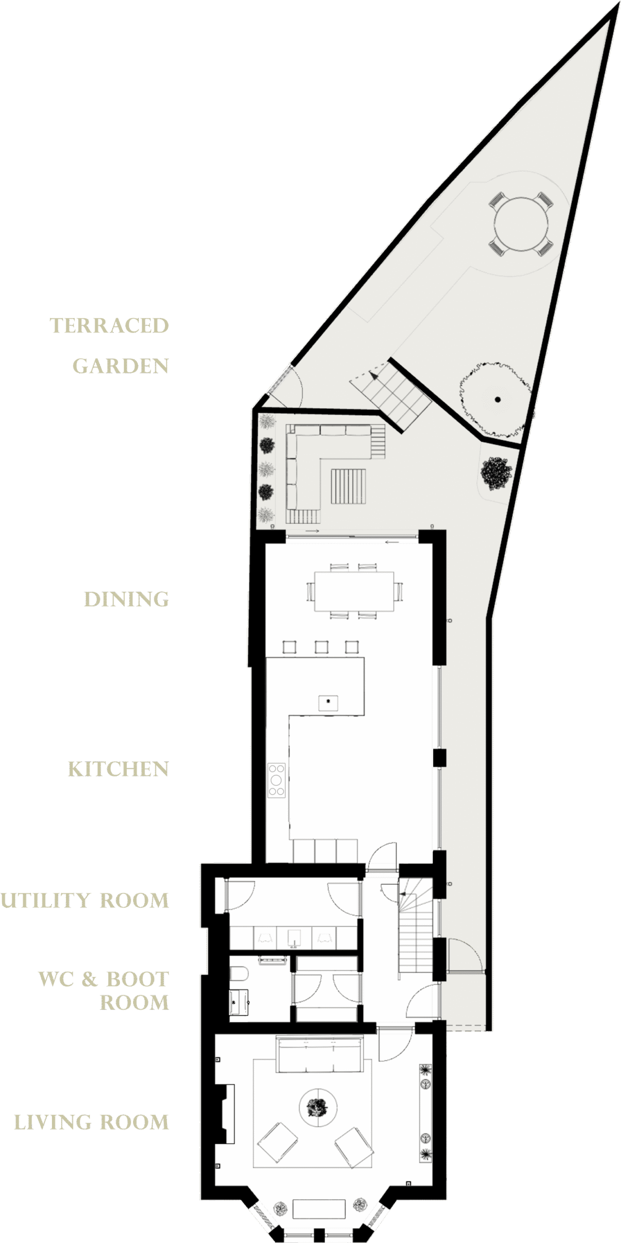 Ground floor plan of 76 St Cross Road